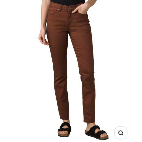NWT prAna Kayla High Rise Jean, "Manzanita" Red, Size 2 SHORT - Picture 2 of 13